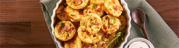 Ham and Cheese Mashed Potato Puffs